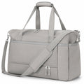 Borsa da viaggio 50 x 25 x 35 cm in tessuto grigio con tracolla regolabile e tasche con zip