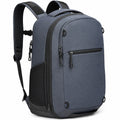 Zaino porta PC 30 x 18 x 45 cm in tessuto sintetico blu scuro con scomparti e cerniere