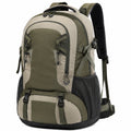 Zaino da trekking 45 L verde oliva e beige in poliestere con tasche multiple